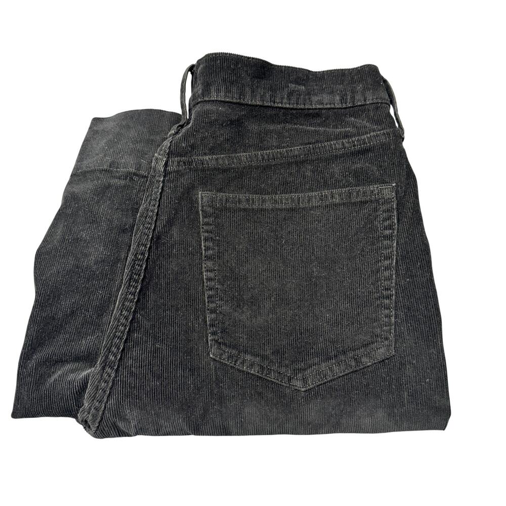 J Crew Corduroy Pants Black Wide Leg Womens 28‎ (30x31 ACTUAL) Boho Academia